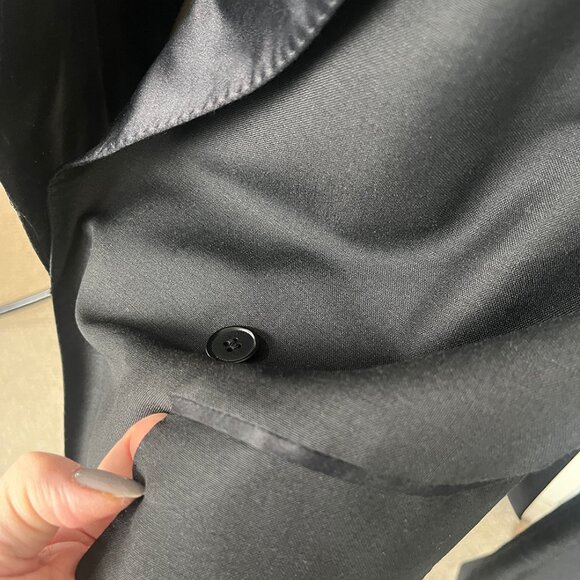 Rare, Vintage Richard Tyler Black “Tuxedo” Blazer, Size 44 / US Size 10 - Picture 4 of 12